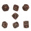 7pcs Bloodstain Dice Multi Faceted Blood Bronze 3