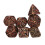7pcs Bloodstain Dice Multi Faceted Blood Bronze 10