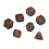 7pcs Bloodstain Dice Multi Faceted Blood Bronze 15