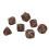 7pcs Bloodstain Dice Multi Faceted Blood Bronze 14