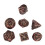 7pcs Bloodstain Dice Multi Faceted Blood Bronze 6