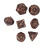 7pcs Bloodstain Dice Multi Faceted Blood Bronze 4