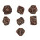 7pcs Bloodstain Dice Multi Faceted Blood Bronze 1