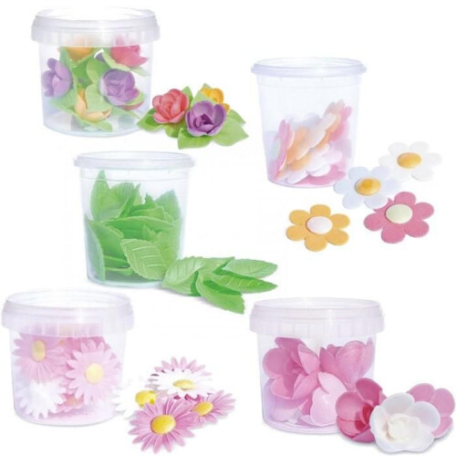 Coffret décors azyme feuilles et fleurs