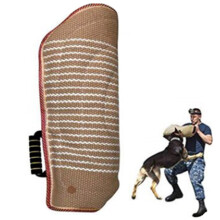 Bite Protection Sleeve for Dogs, Handmade Soft Jute Cover, Training Tool with Handle, 60 x 30 cm