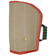 Anti Bite Sleeve Red Twill Jute Open Sleeve for Dog Training, 45x25x10cm, Durable Pet Supplies Cover