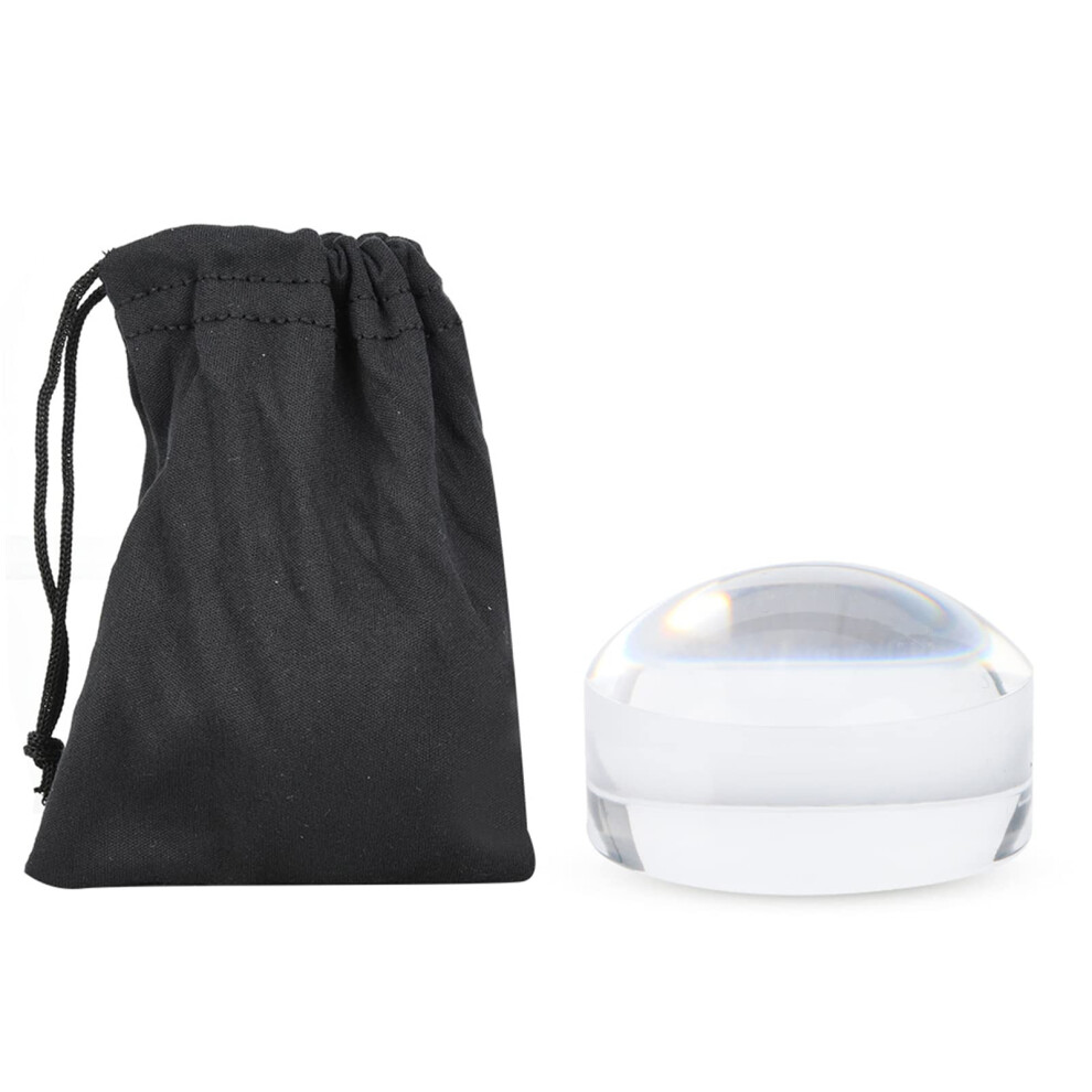 8X Optical Magnifying Glass Dome Hands-Free Acrylic Hemisphere Magnifier for Reading Aid and Home Decoration