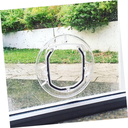 Transparent Cat Flap for Pets, Secure and Controllable Entry, Easy Installation, Ideal for Home Use, Durable Material 2