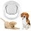 Transparent Cat Flap with Control Function, Safe Entry for Cats, Easy to Assemble, Durable Design for All Door Types 3