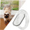 Transparent Cat Flap with Control Function, Safe Entry for Cats, Easy to Assemble, Durable Design for All Door Types 2