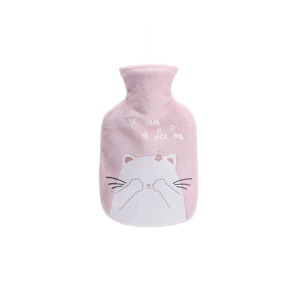 Hot Water Bottle Plush Cartoon Hand Warmer 350ml Unicorn Cat Rabbit Flamingo Soft Warm Comfort