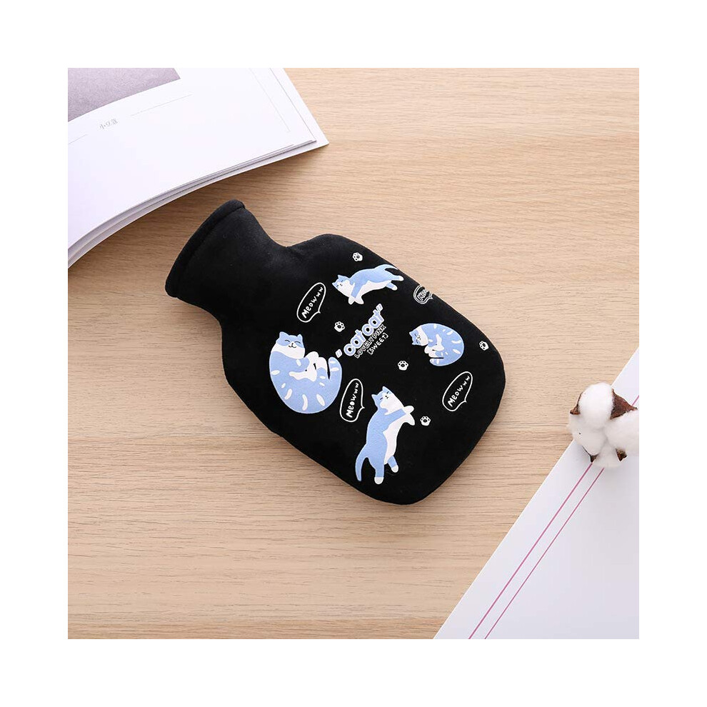 Hot Water Bottle 350ml Plush Cartoon Hand Warmer Unicorn Cat Rabbit Flamingo Soft Warm Cozy Design