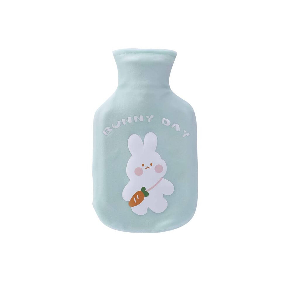 Hot Water Bottle Plush Cartoon Hand Warmer 350ml Unicorn Cat Rabbit Flamingo Soft Warm Comfort