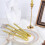 Twisted Long Candle Soy Wax Smokeless Metallic 12