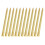 Twisted Long Candle Soy Wax Smokeless Metallic 8