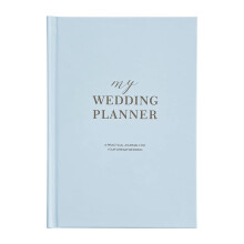 Wedding Planner Book and Organiser - A5 Hardcover Bridal Planning Diary for Engaged Couples with Checklist and Timeline