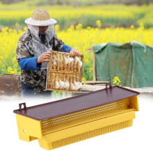 Robust Beekeeping Pollen Trap - Removable Ventilated Plastic Beehive Entrance Accessory, Yellow for Cleaner Collection