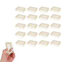 Queen Bee Cages, 20 Pack Reusable Plastic Bee Cages for Beekeeping, Queen Needle Transport Catchers, Durable Tool