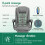 ELFORDSON ELFORDSON Massage Office Executive Gaming Chairs Heated Fabric Grey 3