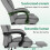 ELFORDSON ELFORDSON Massage Office Executive Gaming Chairs Heated Fabric Grey 7