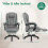 ELFORDSON ELFORDSON Massage Office Executive Gaming Chairs Heated Fabric Grey 11