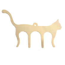 Metal Cat Shaped Music Book Clip for Sheet Music, Outdoor Performance, Piano, Guitar, Violin, Gold Finish