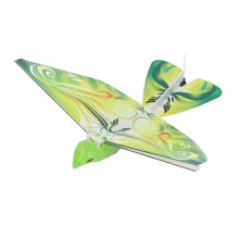 Fliegender RC-Vogel Spielzeug, 2,4 GHz USB, LED-Flügelklappen, Grün, Indoor und Outdoor