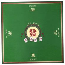Mahjong Mat 32 x 32 Inch Non-Slip Table Cover for Noise Reduction, Roll Up Game Mat for Poker, Card, Board & Tile Games