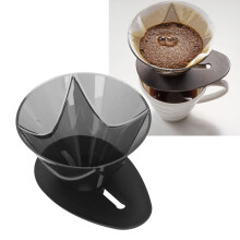 Wiederverwendbarer PP-Filterhalter für Pour-Over-Kaffee, 142x116x94 mm