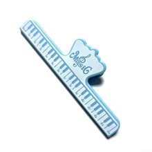 Lightweight Sheet Music Clip Holder for Books and Magazines - Adjustable for All Sizes, Durable Blue Design