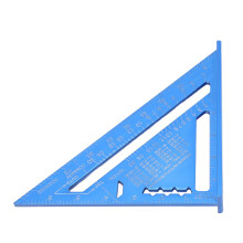 Aluminiumlegierung-Zwischenwinkel mit Imperial- und Metrikskalen, Blau