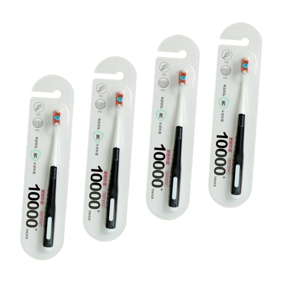 Soft Toothbrushes for Pregnant Women - 4 Pack Gentle Oral Care Brushes in Random Colors for Maternal Tooth Cleaning