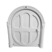 Pet Gate Door with Cat Flap and Dog Flap for Wall Mount Installation, Durable Size for Cats and Dogs, Easy Access