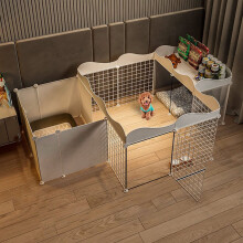 Katzenhütte - Outdoor Cat Playpen with Heavy-Duty Metal Wire, DIY Design, 161x111x57CM, Suitable for Small Dogs, Puppies, Rabbits, Guinea Pigs