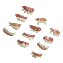 Pack of 24 Artificial Teeth Fake Teeth for Halloween Costume Accessories White Prosthetic Party Decorations