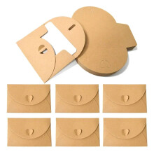 50 Wedding Invitation Cards with Kraft Paper Envelopes, Retro Heart Design, Mini Size, DIY Birthday Gift Cards