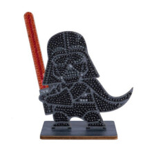Timanttikirjonta - CRYSTAL ART - Darth Vader - Värikkäät strassit - Luova aktiviteetti - 6 vuotta+
