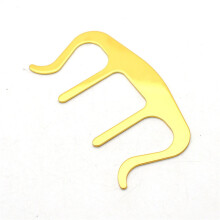 Music Book Holder - Metal Page Clip for Hands-Free Use, Portable Music Sheet Holder for Piano and Keyboard, Type A Gold
