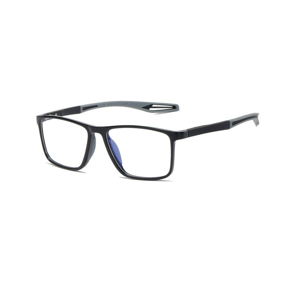 Black Anti-Blue Light Reading Glasses For Women, +250 Power, Flat Lens, Stylish Anti-Eye Strain Computer Readers