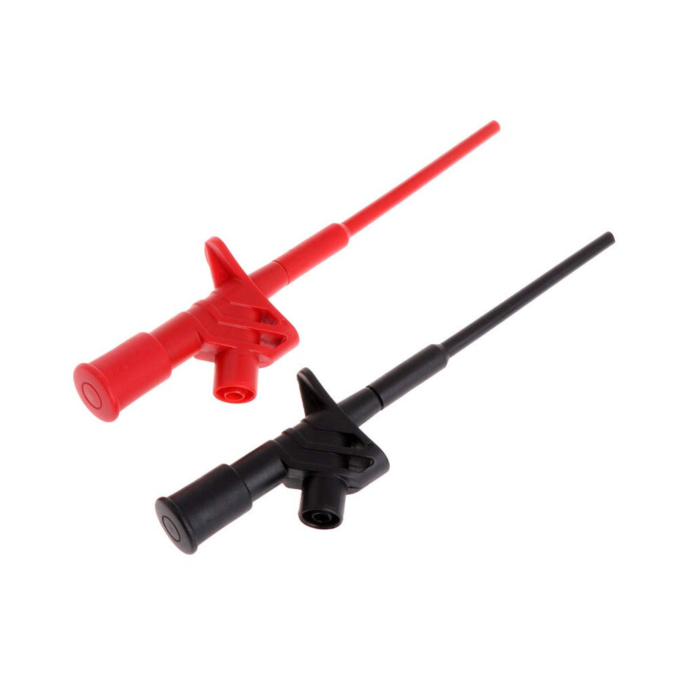 Multifunctional Insulated Test Hook Clip 1000V For Multimeter, 4Mm Socket, Electrical Testing Probe Accessory 6947110696799