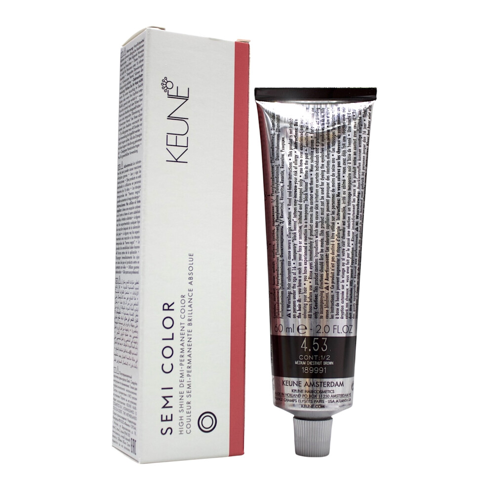 Keune Semi Color 4.53 Demi-Permanent Color Medium Chestnut Brown 2 Oz-image-OPC-PK69PYB-NEW