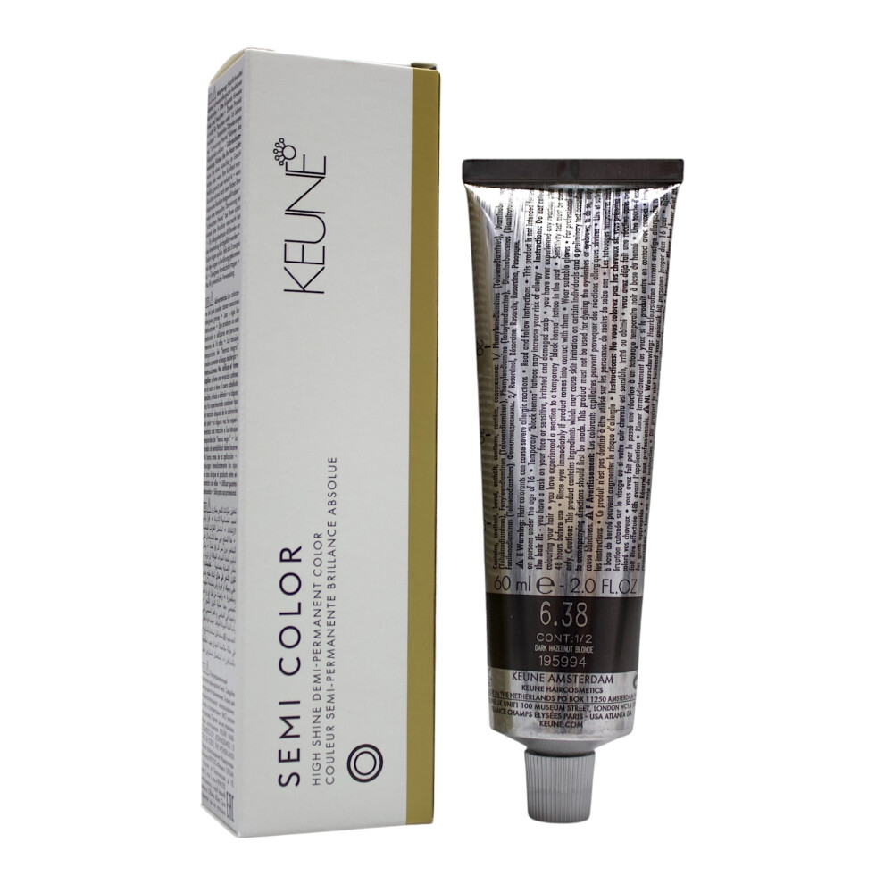 Keune Semi Color 6.38 Demi-Permanent Color Dark Hazelnut Blonde 2 Oz-image-OPC-PK69PYM-NEW