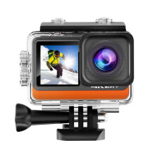 Pro 4K HD 24MP Waterproof Action Camera - Anti-Shake, Dual/Touch Screen, 170 Wide, Live Stream