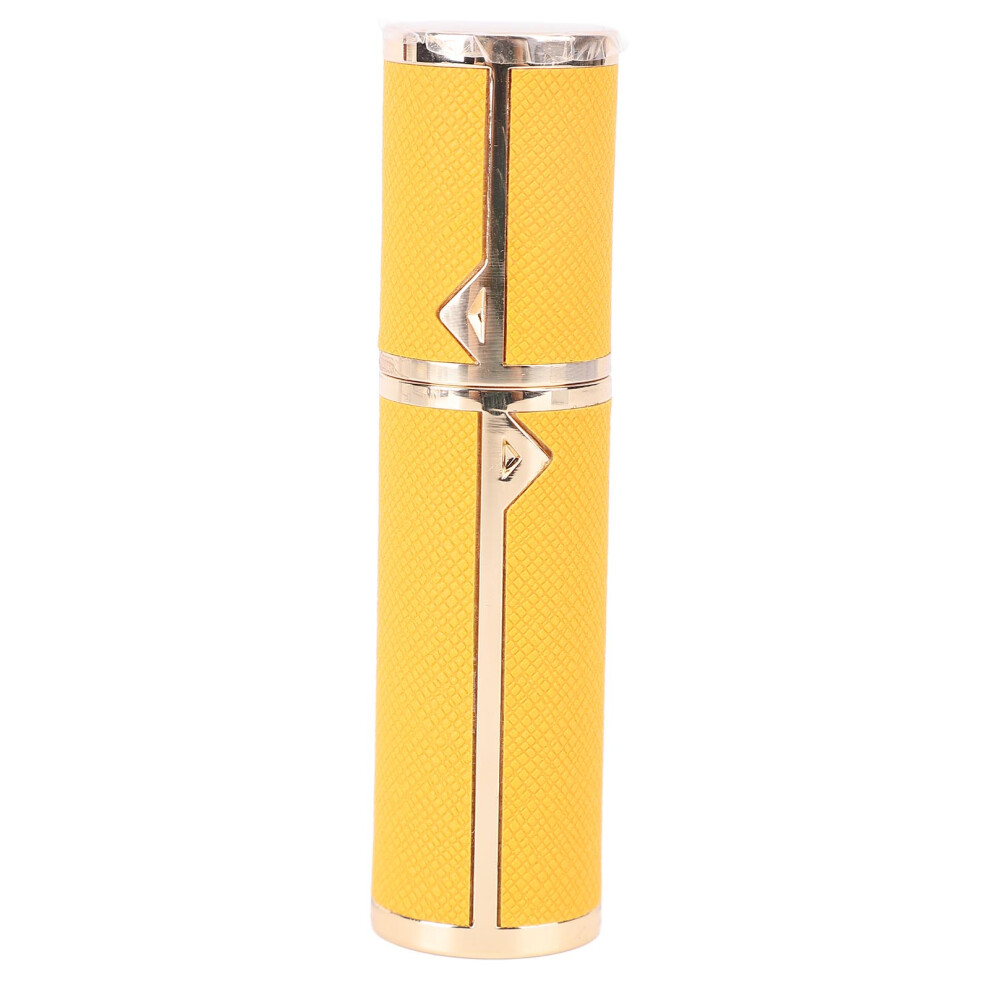 Yellow 5Ml Perfume Atomizer Pu Leather Perfume Refillable