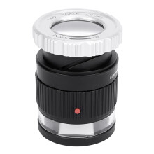 LED Scale Loupe 30x Magnifying Glass with Adjustable Metal Cylinder, 3 LED Lights, Small Reading Mirror for Jewelry
