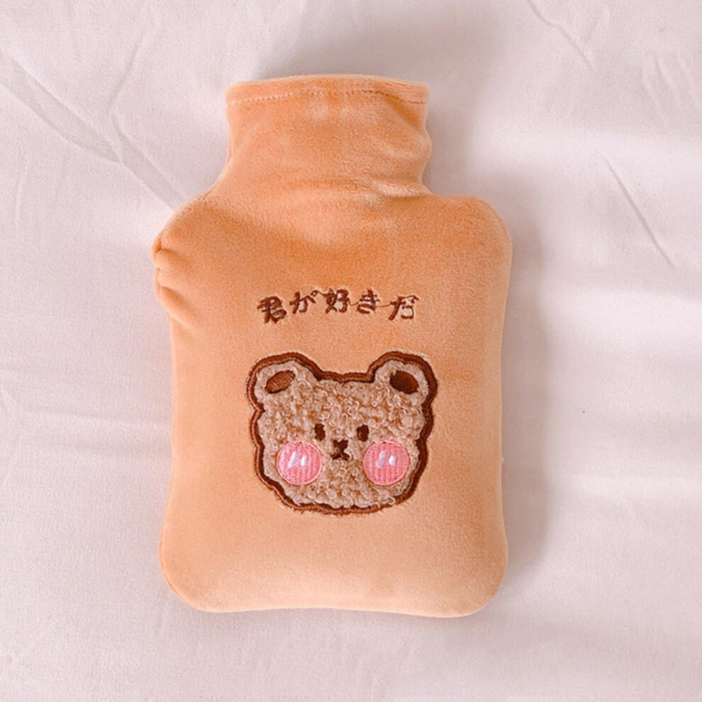 500 ml Sweet Bear Heating Pad for Stomach, Plush PVC Reusable Hand and Foot Warmer, Portable and Safe Gift