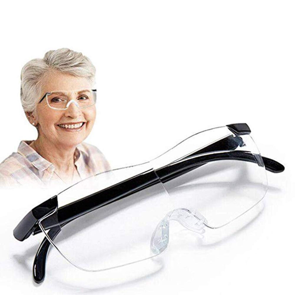 Head Mounted Magnifying Glass 2X, Lightweight Hands-Free Headband Magnifier for Reading and Jewelry