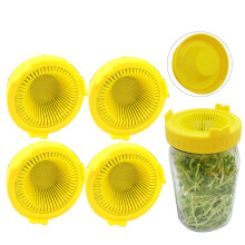 4Pcs Easy Rinse and Drain Plastic Sprouting Lids