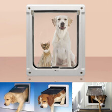 Indoor Cat Door Flap for Cats Up to 30 Pounds, Compatible with Fly Screen Door, Window, Storm Door, Easy Self-Assembly
