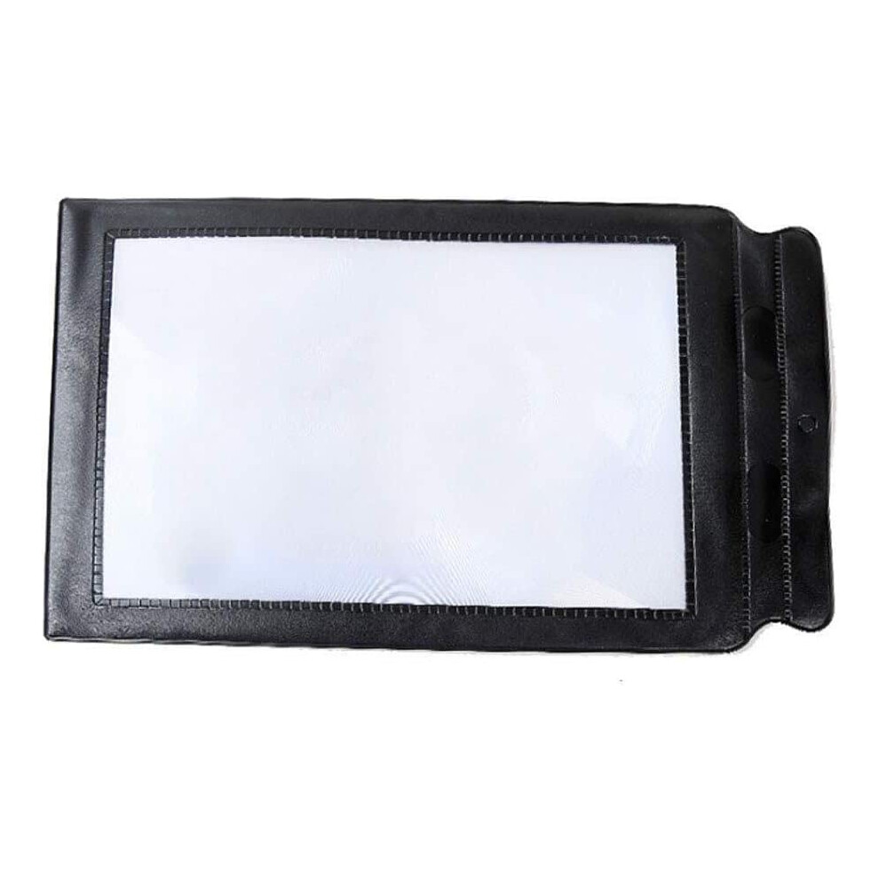HD 3X A4 Full Page Magnifying Glass Lens for Reading, Crafts, Coins, Jewelry, Durable Fresnel Design